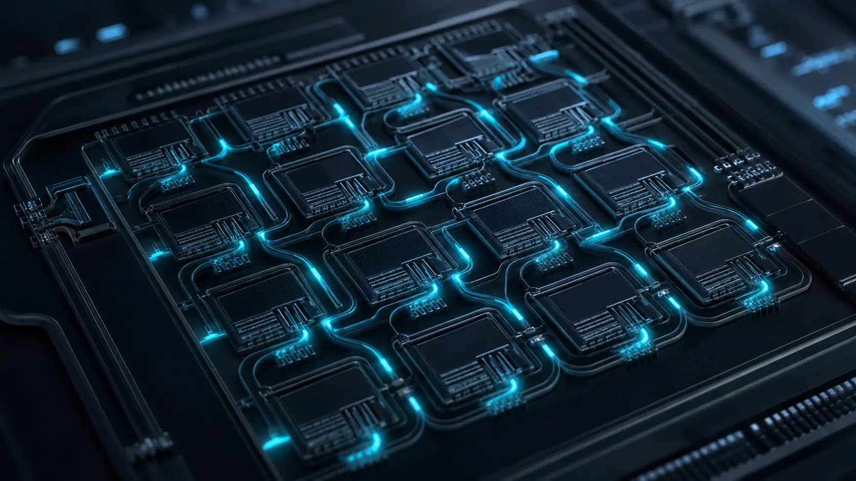 Continuum Engine photonic layout render